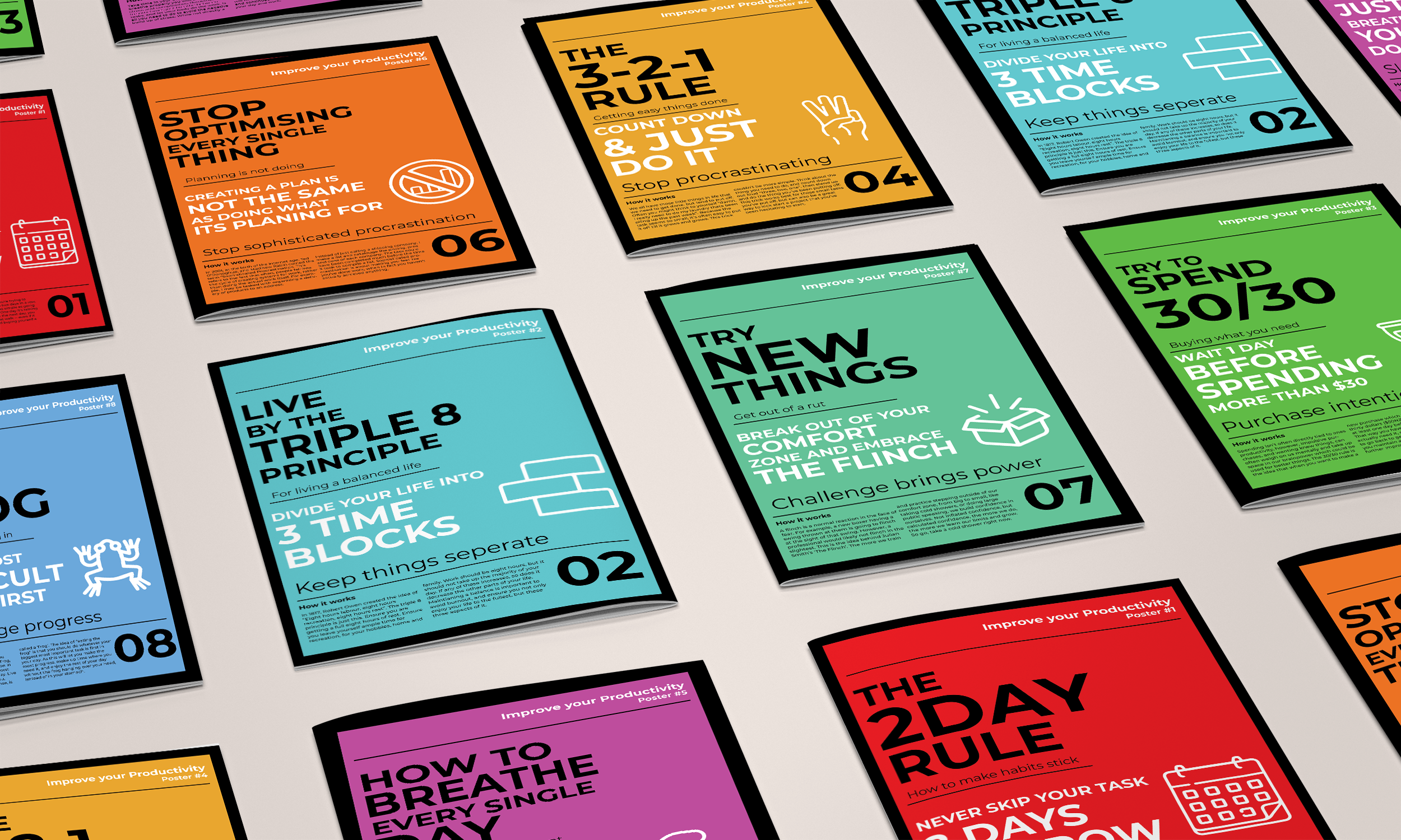 Productivity Posters – experiments in performance.
