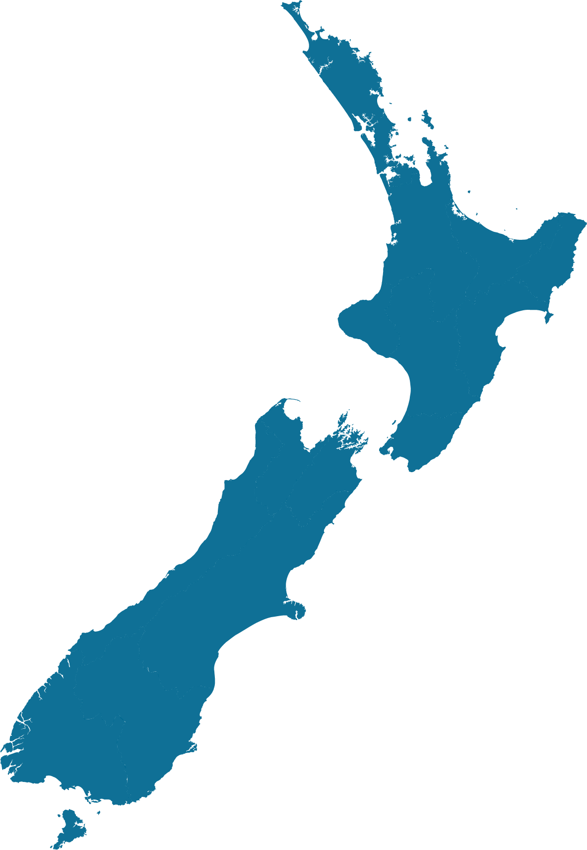 Map of New Zealand